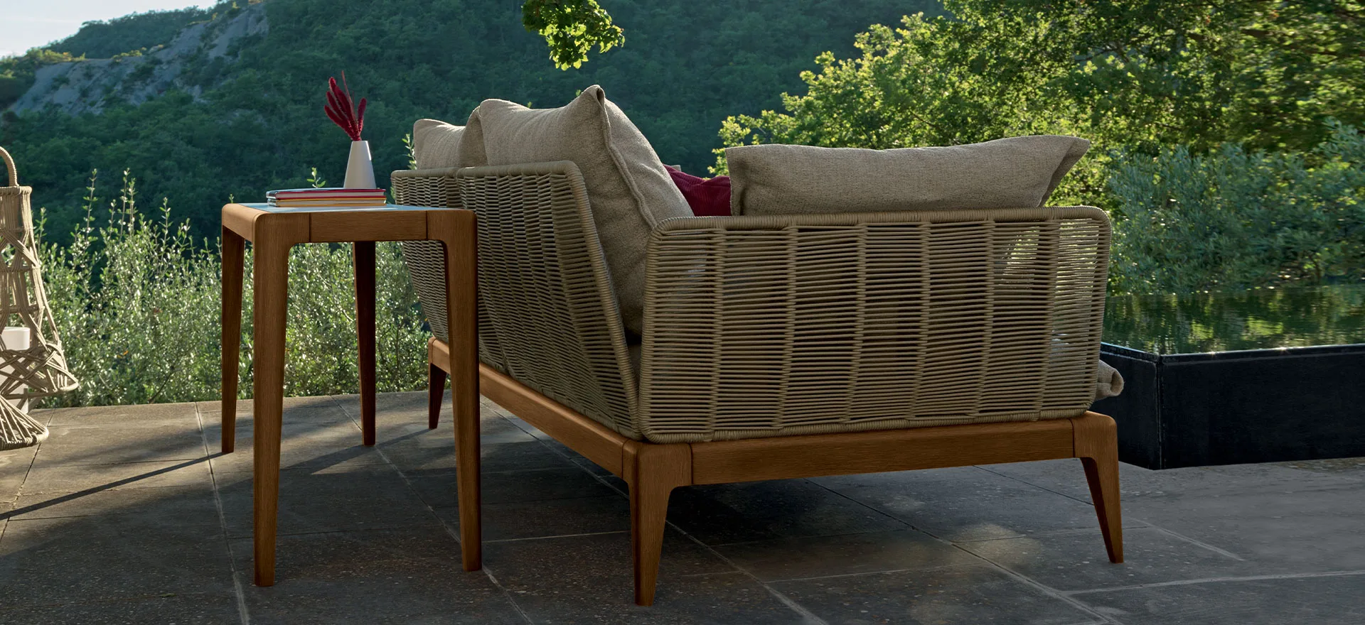 Talenti Cruise teak on a terrace