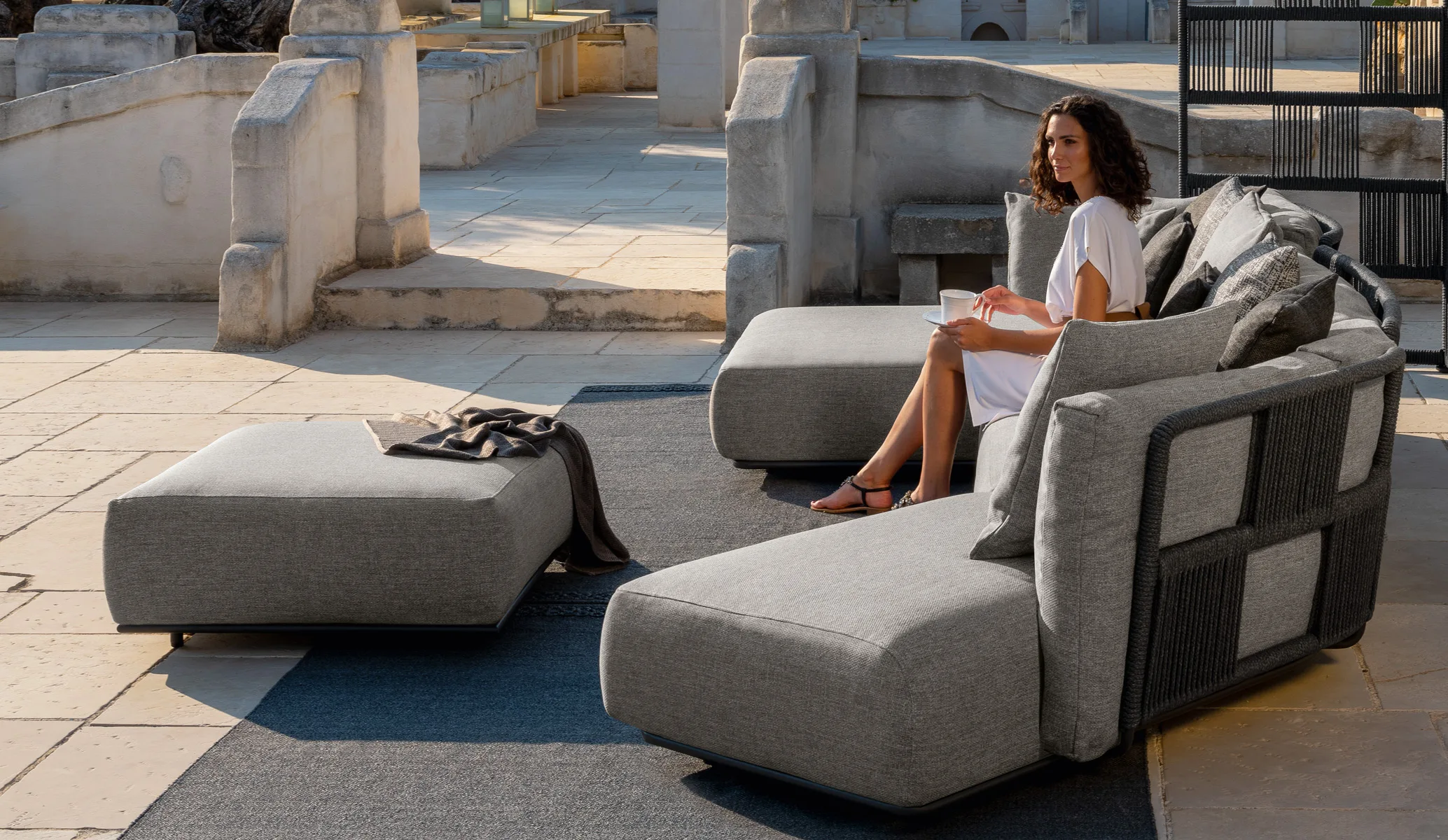 Talenti Scacco, pouf and bench